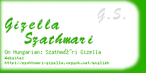 gizella szathmari business card